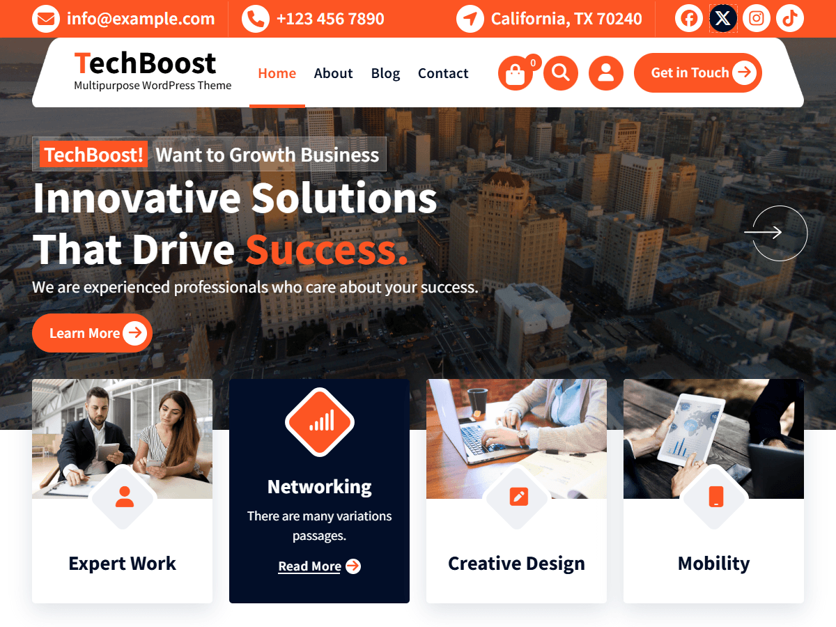 WordPress主题：TechBoost