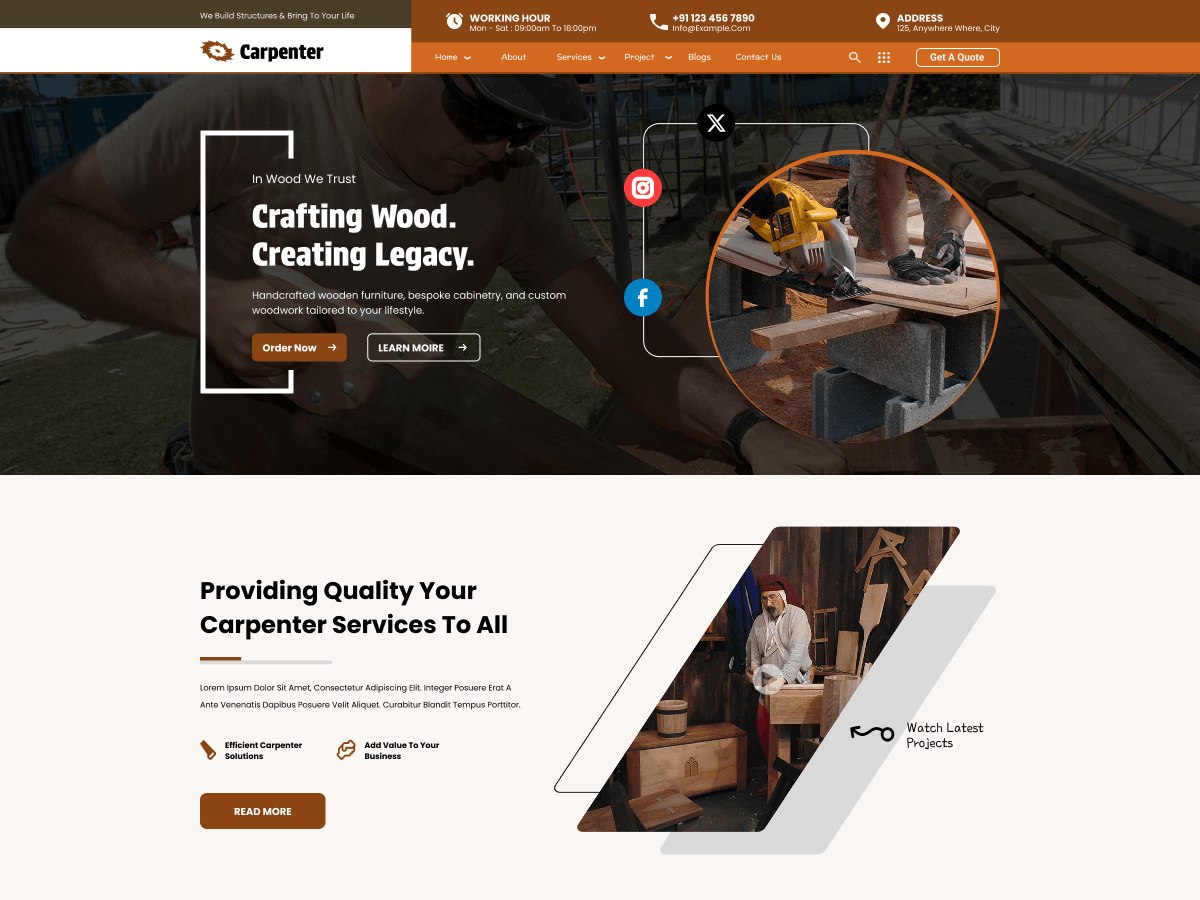 WordPress主题：Timber Work