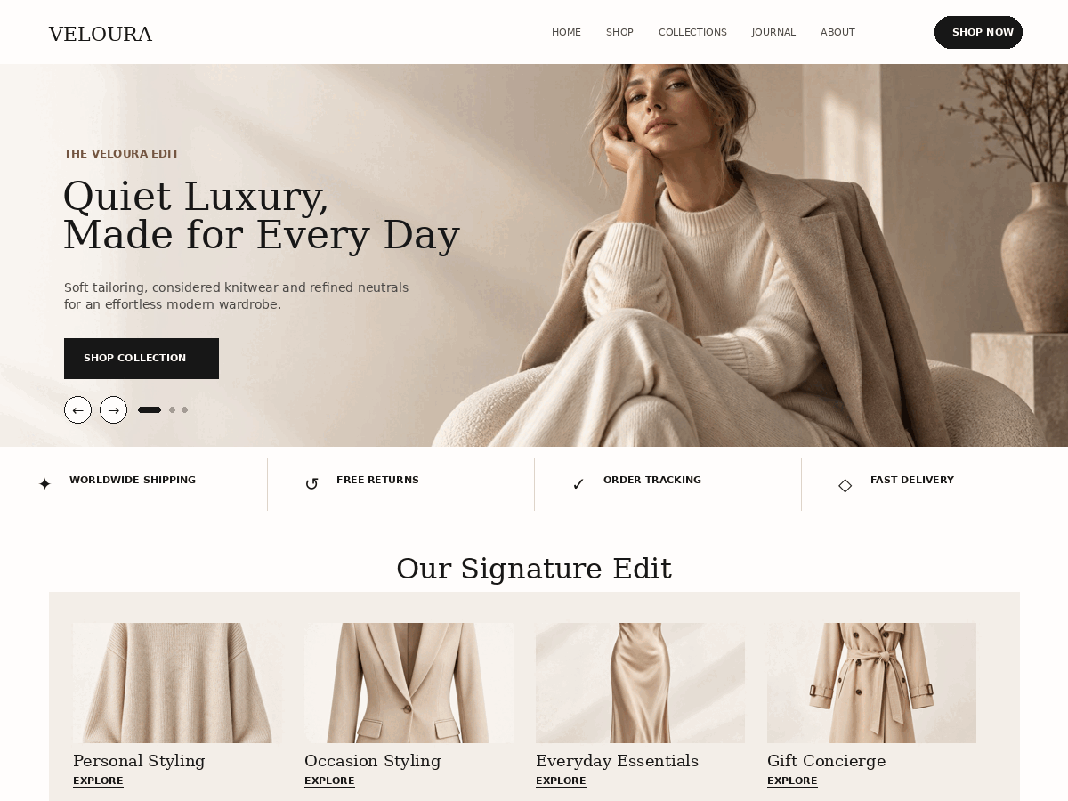 WordPress主题:Veloura Lite