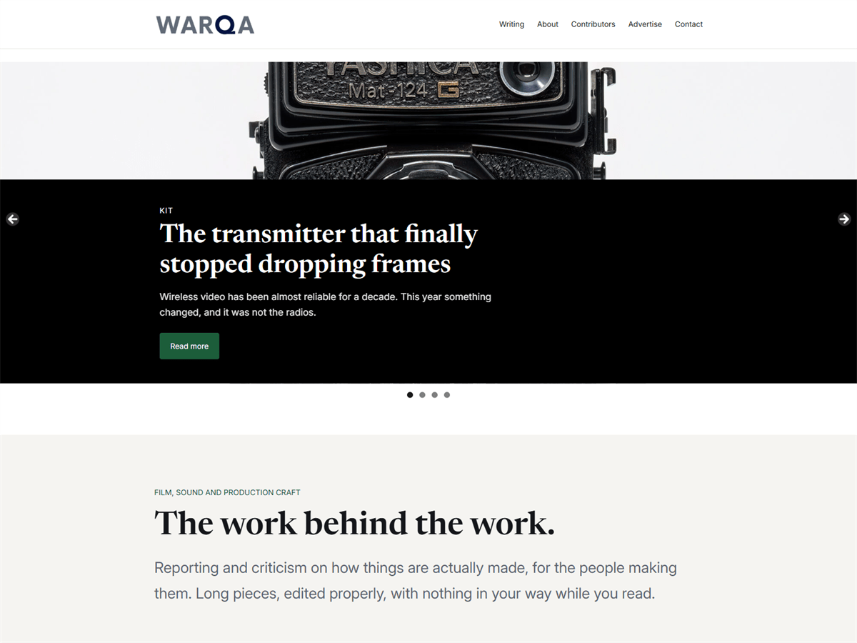 WordPress主题：Warqa