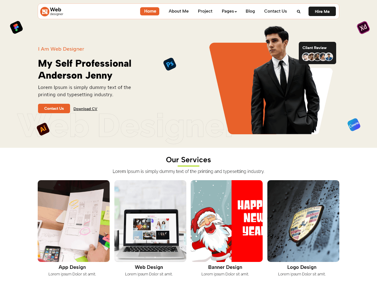 WordPress主题:Web Designer Blocks