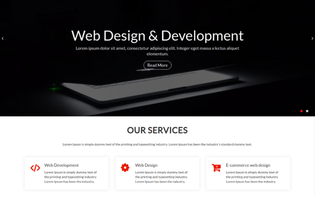 Web Development WordPress Theme screenshot
