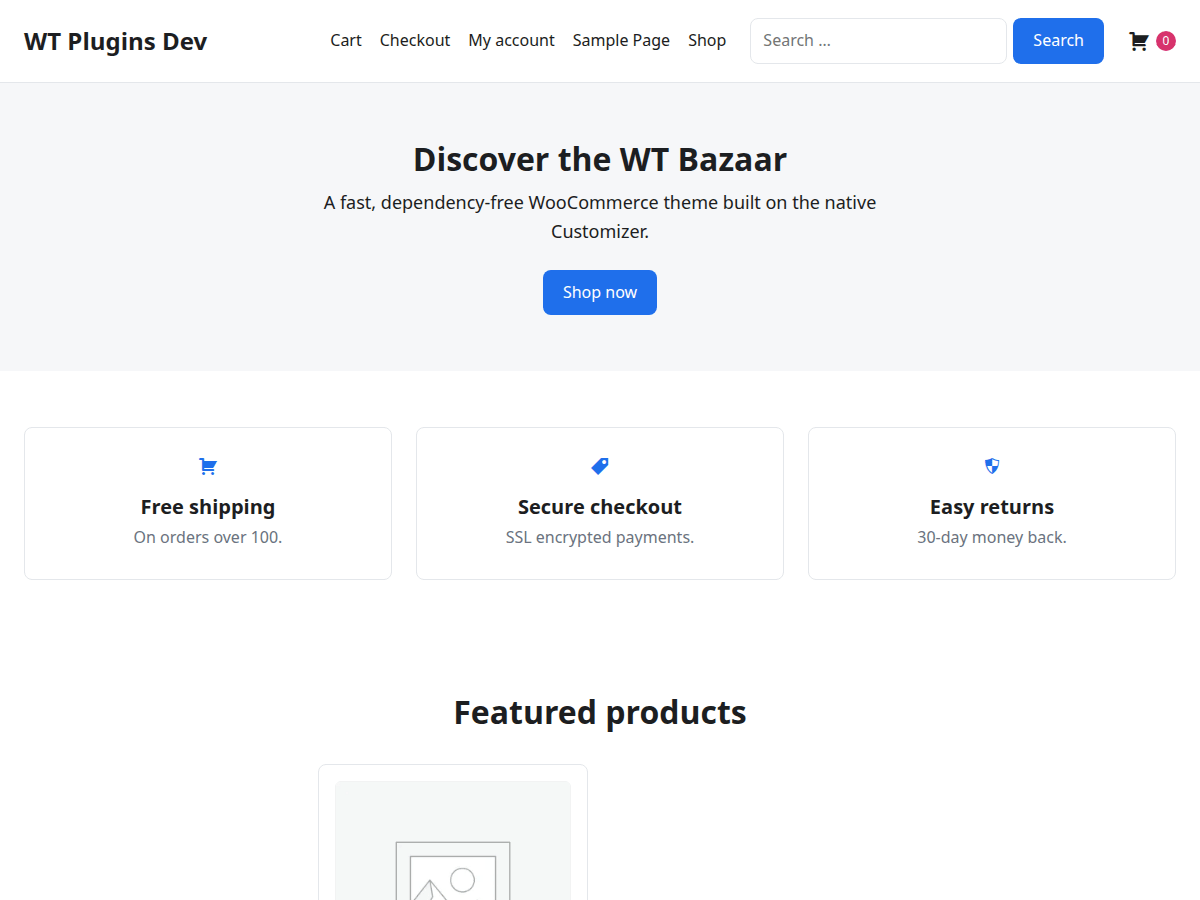 WordPress主题:WT Bazaar