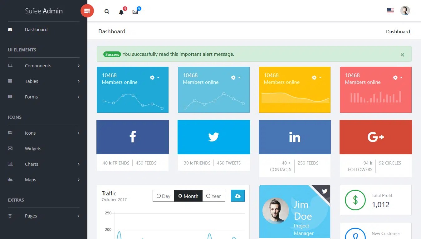 20 Top Free Bootstrap Admin Template Github 2021 Themeselection