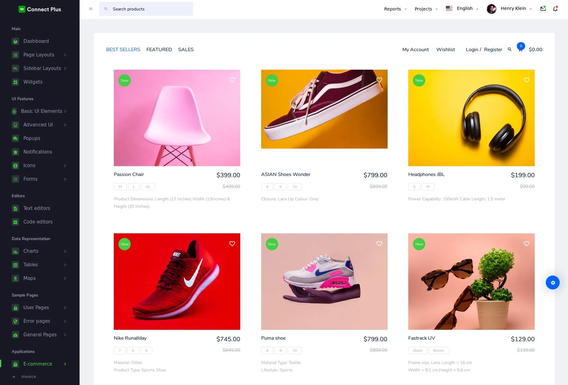 10 Bootstrap E Commerce Admin Template Free Download Themeselection