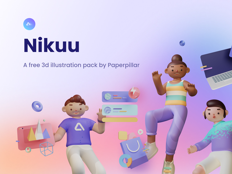 Nikuu - Free 3D Illustration