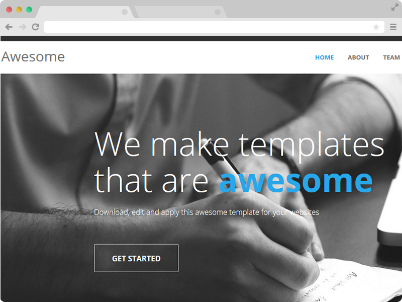 Awesome Responsive Free One Page Responsive Html5 Template