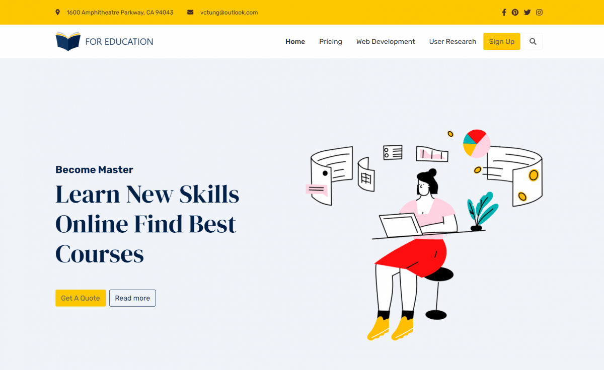 Online Course Html Template Free Online Course Html Template Free