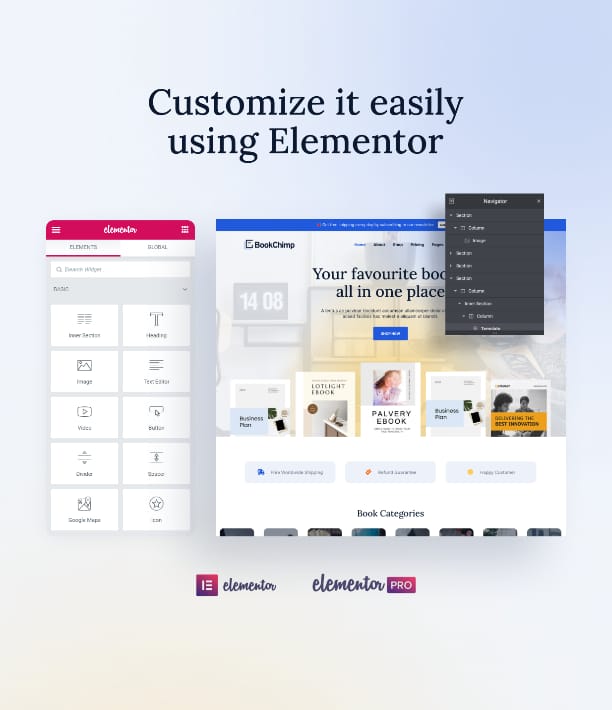 Book shsop website template