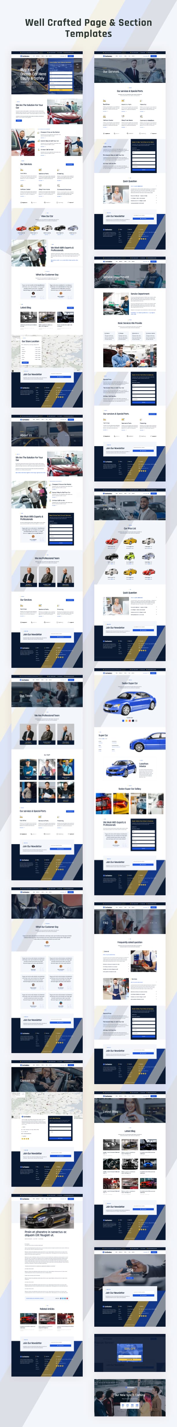 Car salesmman website template