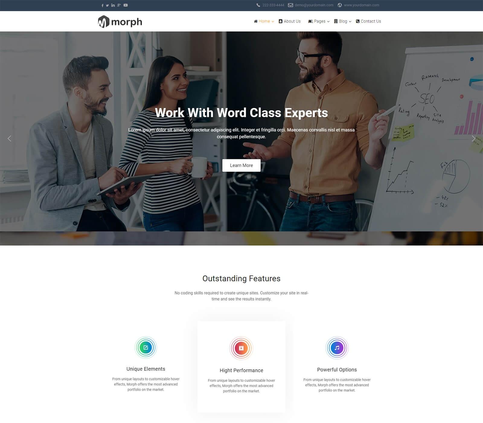 Best Free Joomla Template Built With Visual Page Builder Quix Themexpert