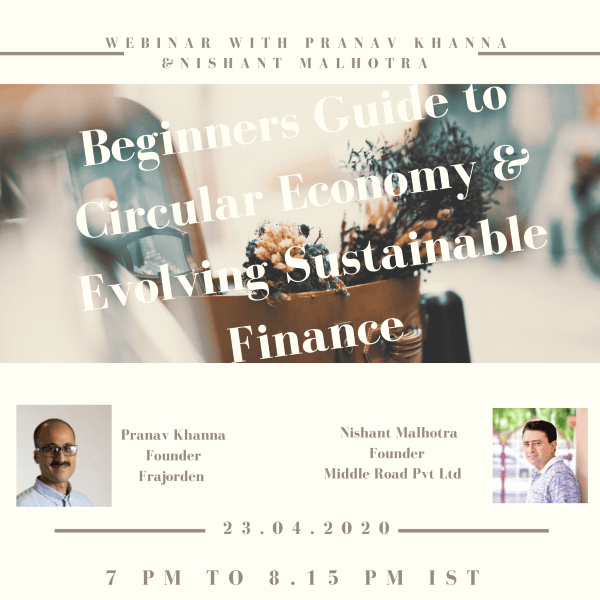 Webinar 1 Circular Economy & Evolving Sustainable Finance - The middle Road