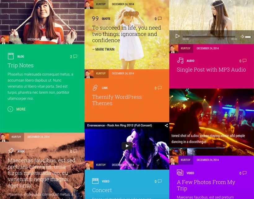 Although many themes contain a dedicated blog template you can use here, the first step covers how to manually set up a suitable page. Stack - WordPress Theme for Creating Metro Layouts