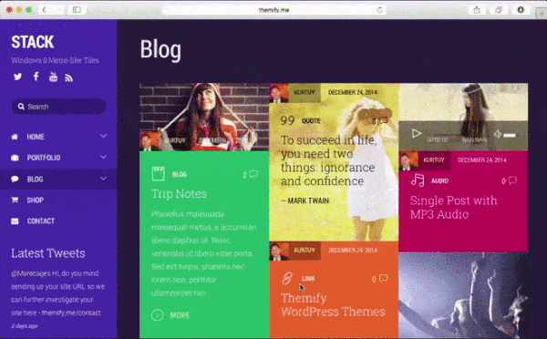 ?> … but we shouldn't edit stock wordpress theme code. Stack Wordpress Theme For Creating Metro Layouts