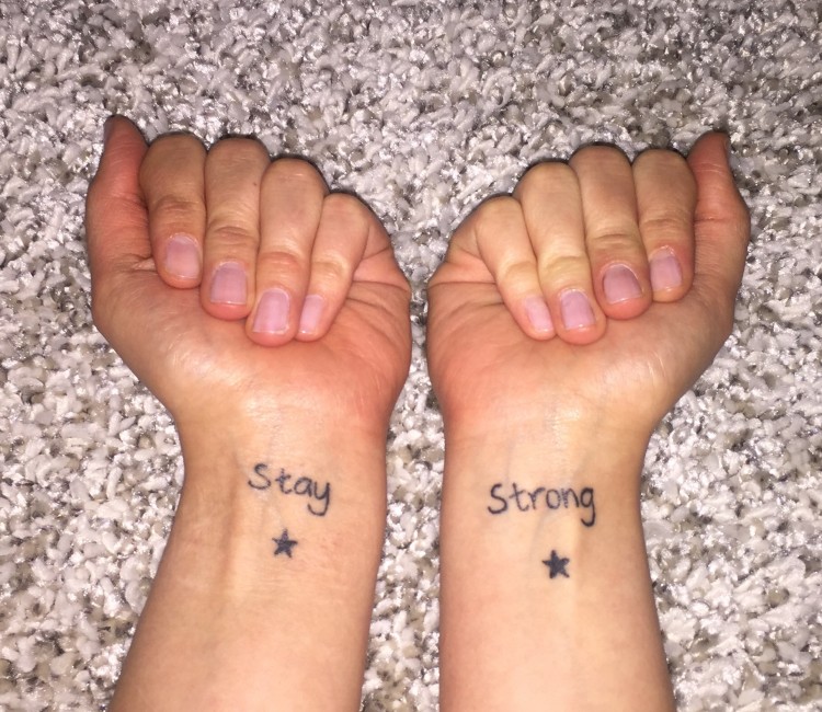 Tattoos that cover self-harm scars
