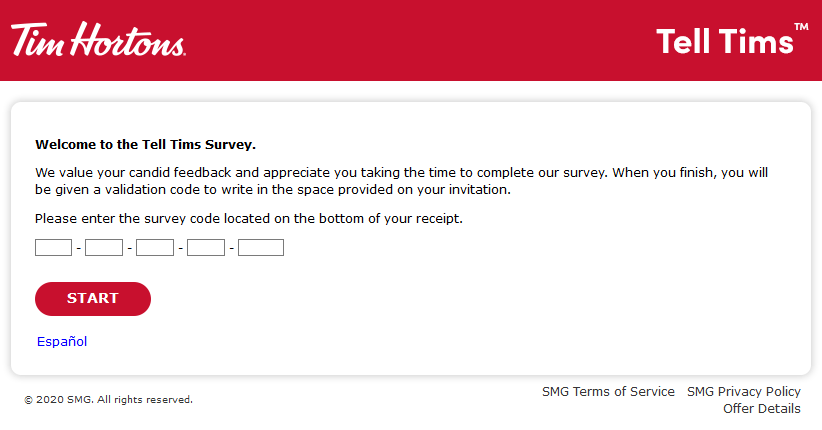 Take Tim Hortons Survey - Get Free Fast Food - Tim Hortons Survey