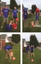 ice bucket8 Justin Alferman (former LA to Rep. Mike Cierpiot and candidate for the House) with wife and daughter