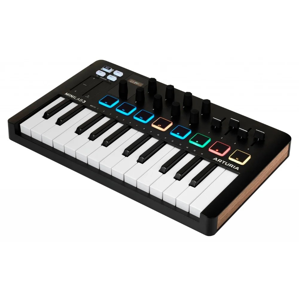 Alternative view of Arturia MiniLab 3 25-key Universal Music Midi Keyboard Controller - Black Edition