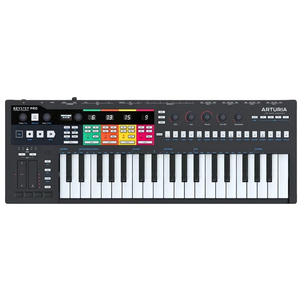 Arturia KeyStep Pro Polyphonic Dequencing Keyboard Controller - Black