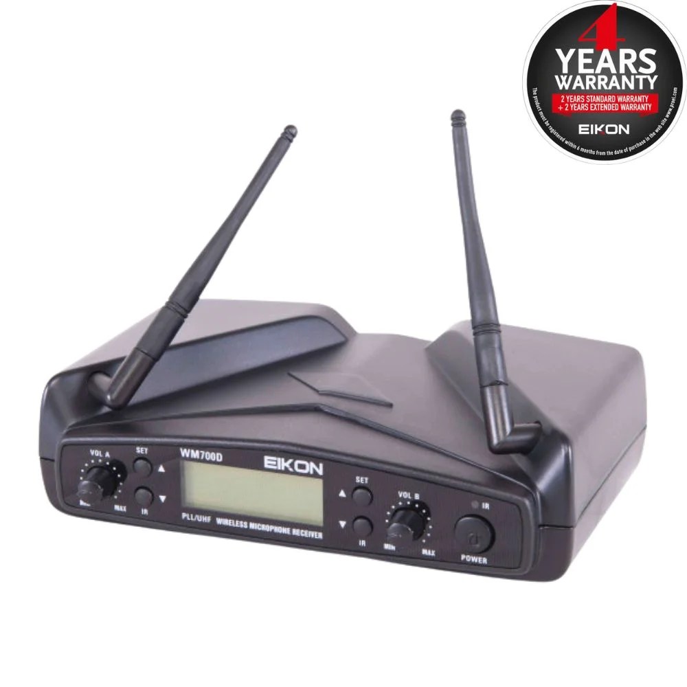 Alternative view of EIKON WM700DM Dual channel PLL UHF Wireless Handheld Microphone