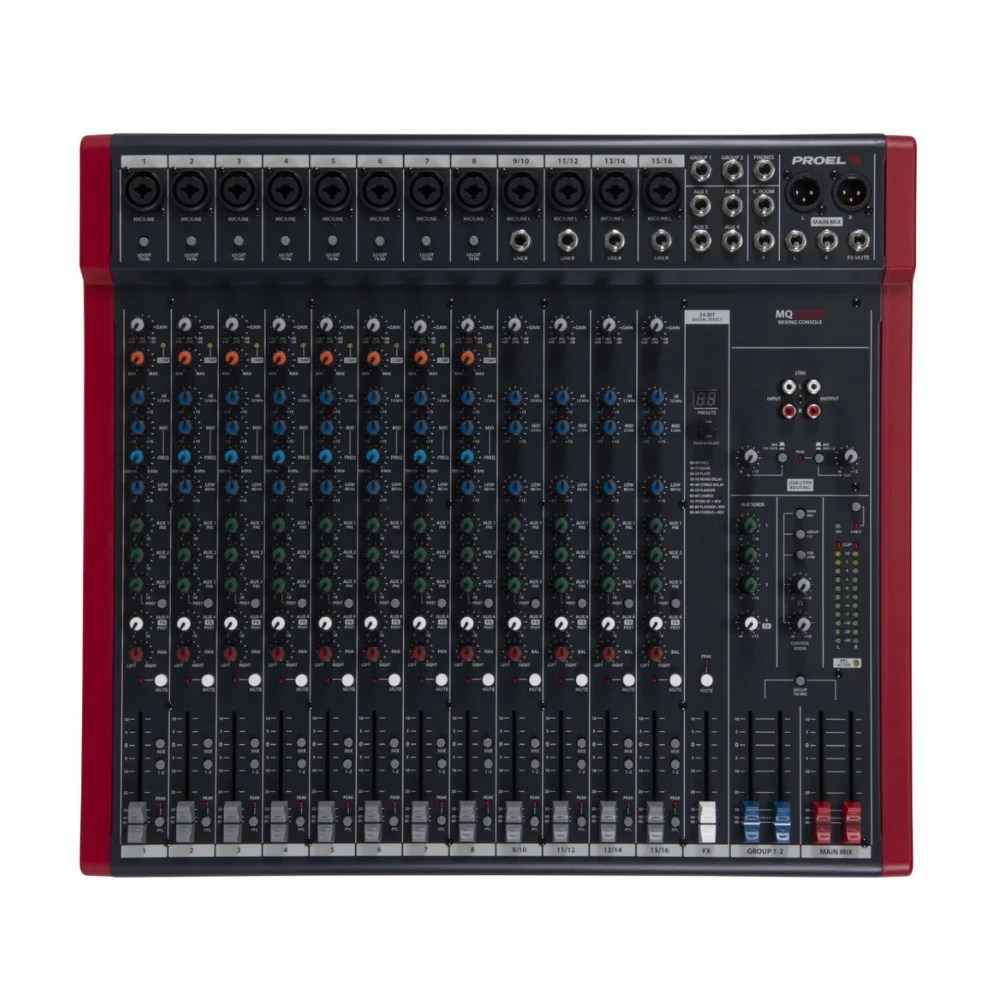 PROEL MQ16USB Compact 16-channel compact mixer with FX and USB