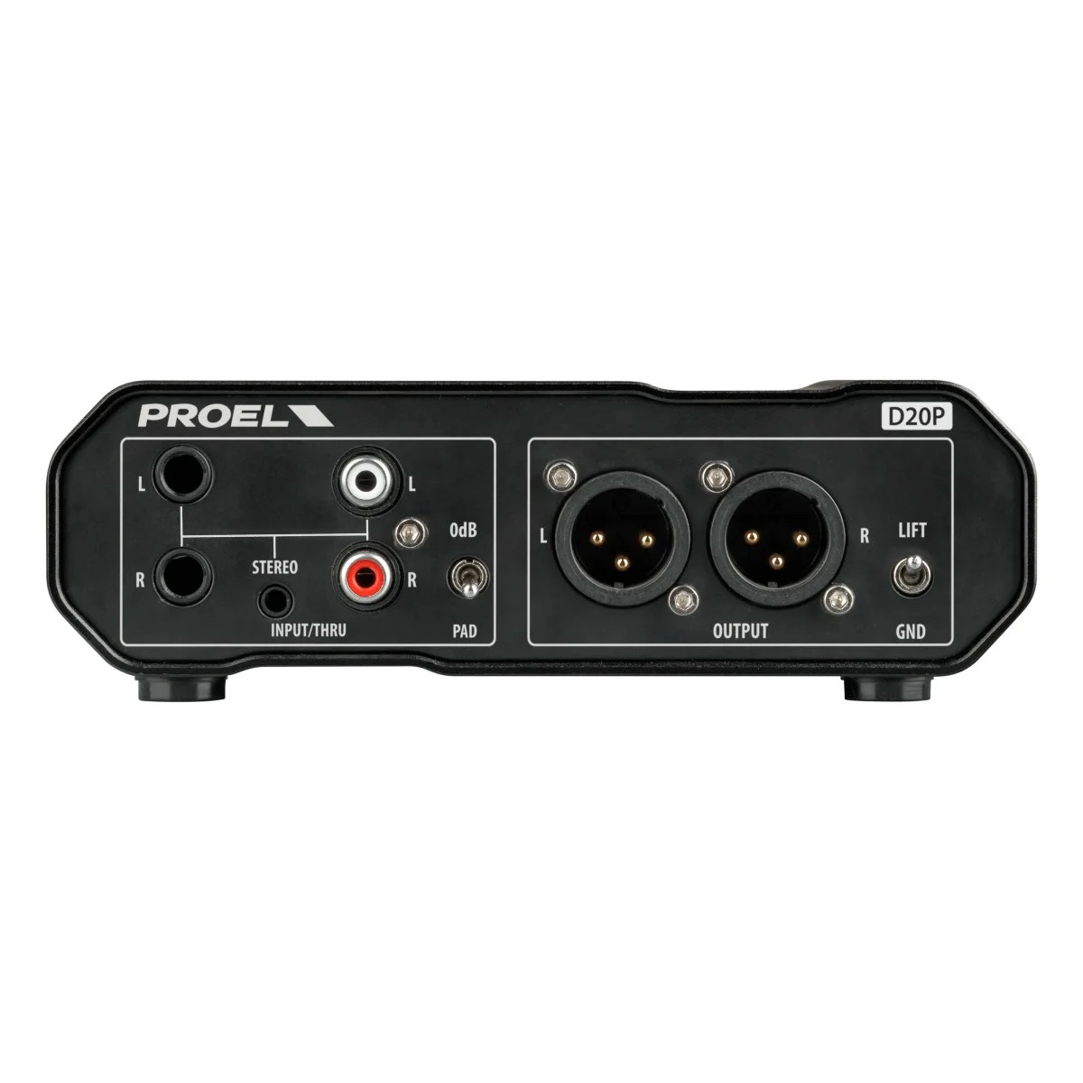 Alternative view of PROEL D20P Stereo Passive Direct Injection Box