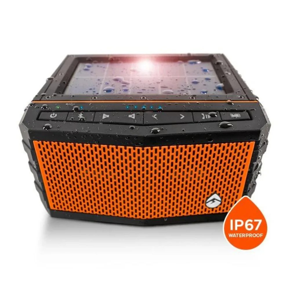 Alternative view of EcoXgear SolJam Battery Waterproof Bluetooth speaker with RGB lights
