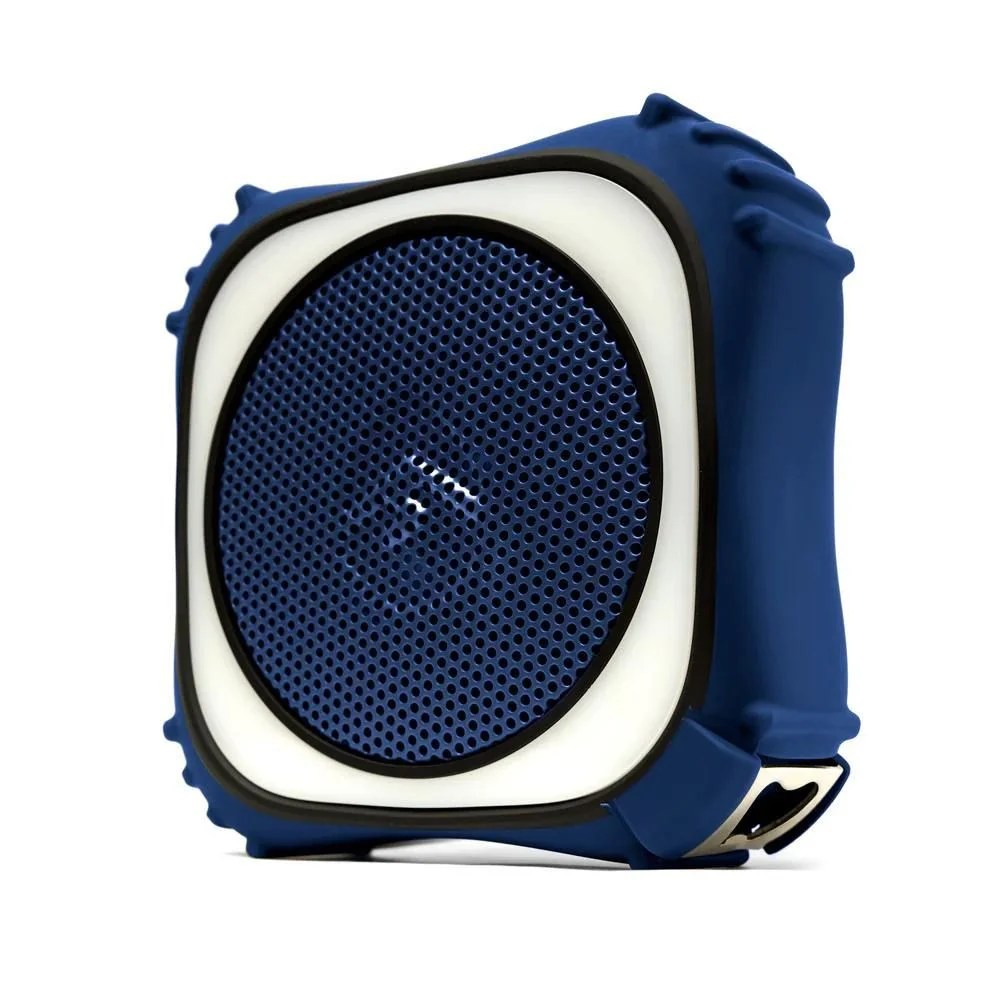 EcoXgear EcoEdge Pro Waterproof Battery Bluetooth Speaker with LED Light (Blue)