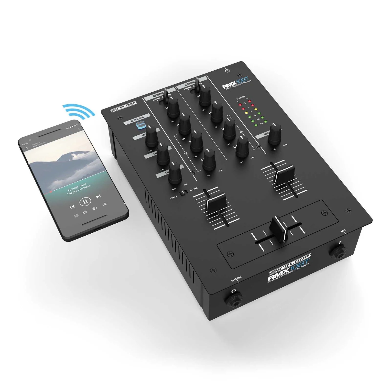 Alternative view of Reloop RMX-10 BT Compact Bluetooth DJ Mixer