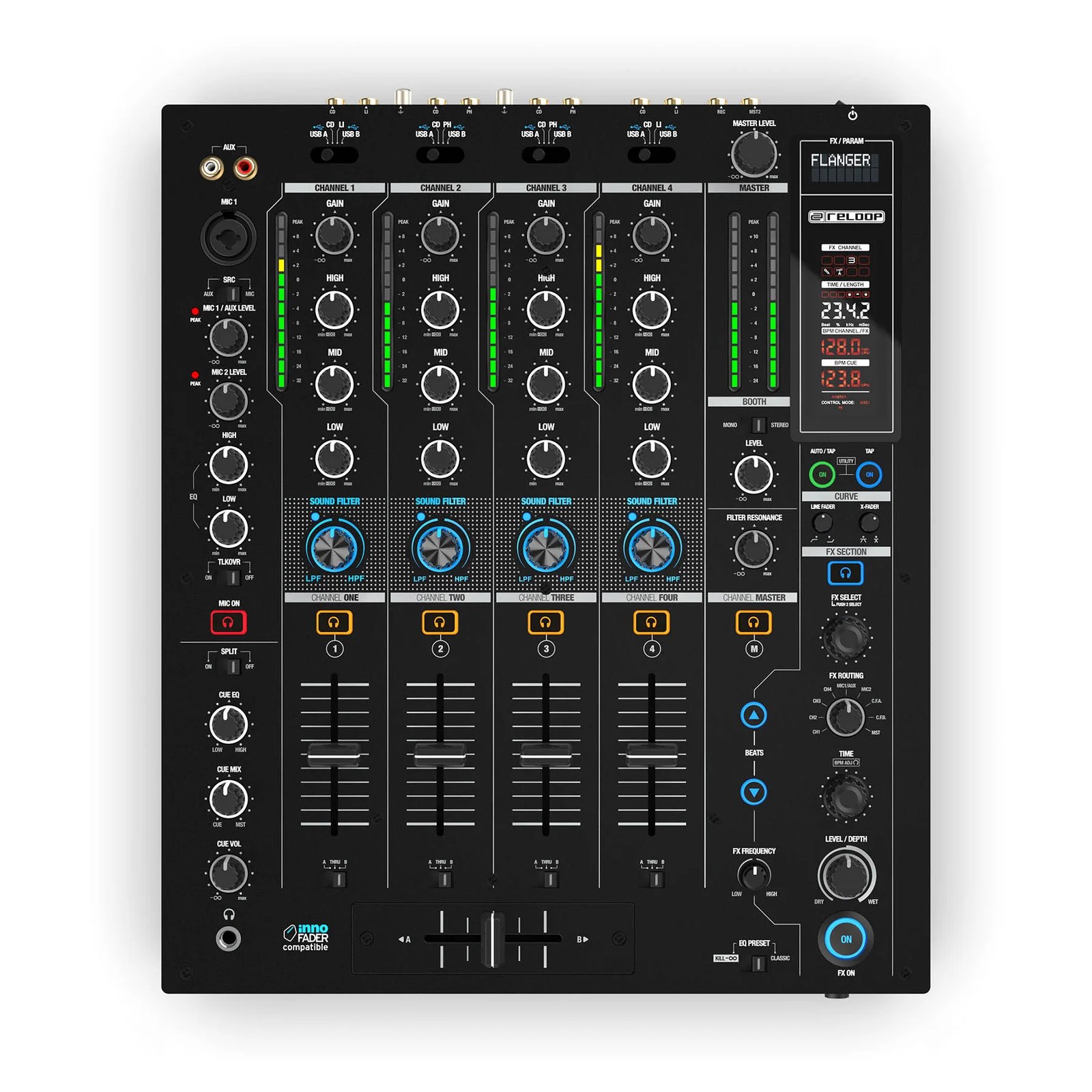 Reloop RMX-95 Digital Club Mixer with 24-Bit Dual Interface