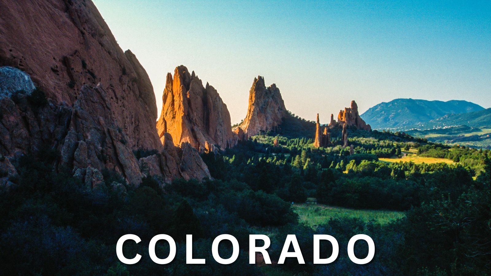 Garden of the Gods red rock formations in Colorado Springs, Colorado