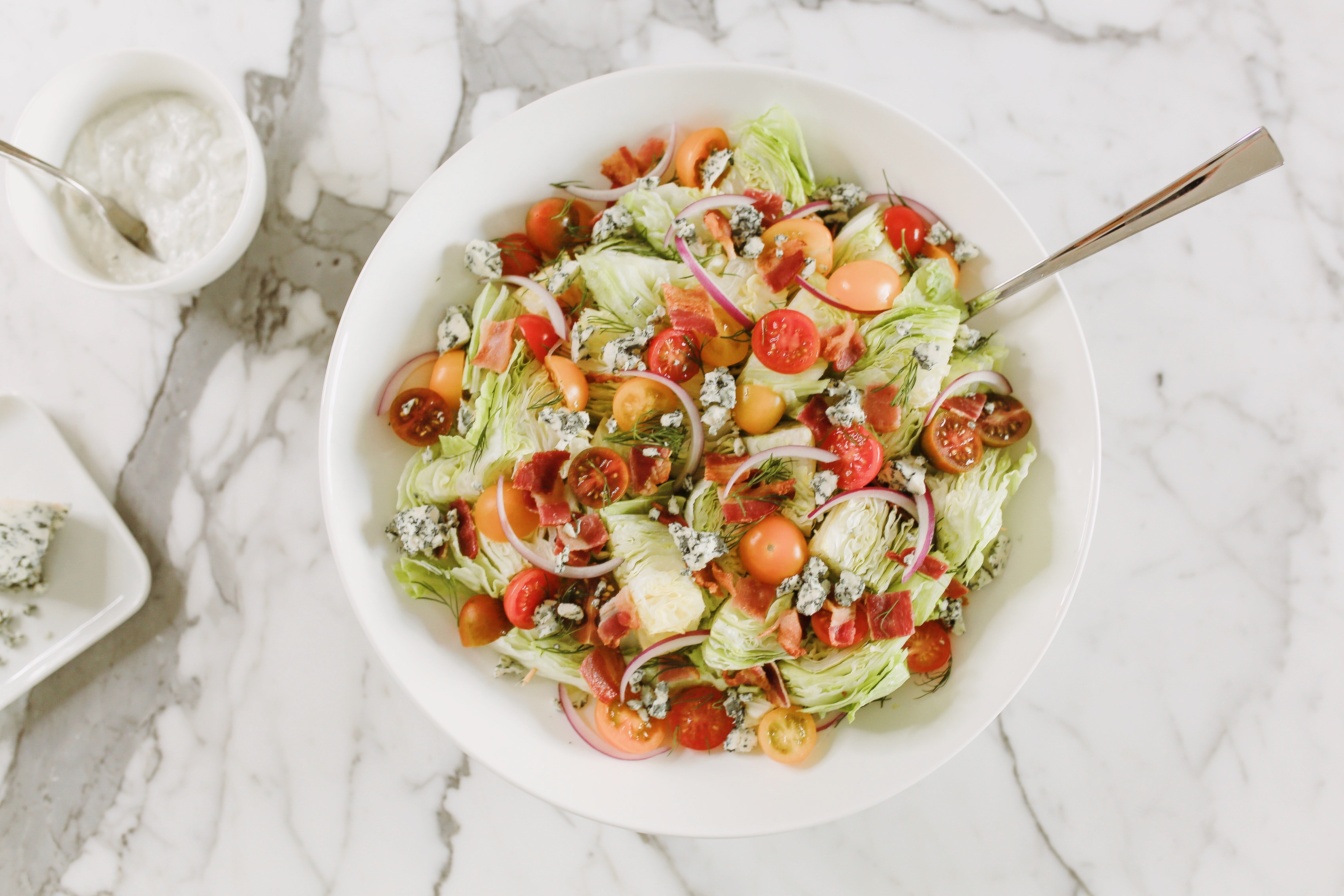 Chopped Blue Cheese Wedge Salad The Modifica