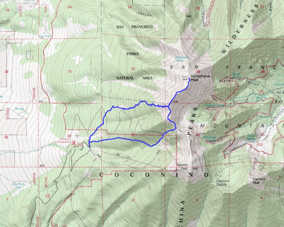 Humphreys Peak via Dutchman Glade/ West Ridge The Mountains Are Calling