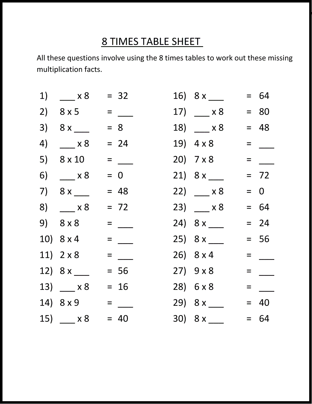 8 Mathematical Practices Printable - Printable Word Searches