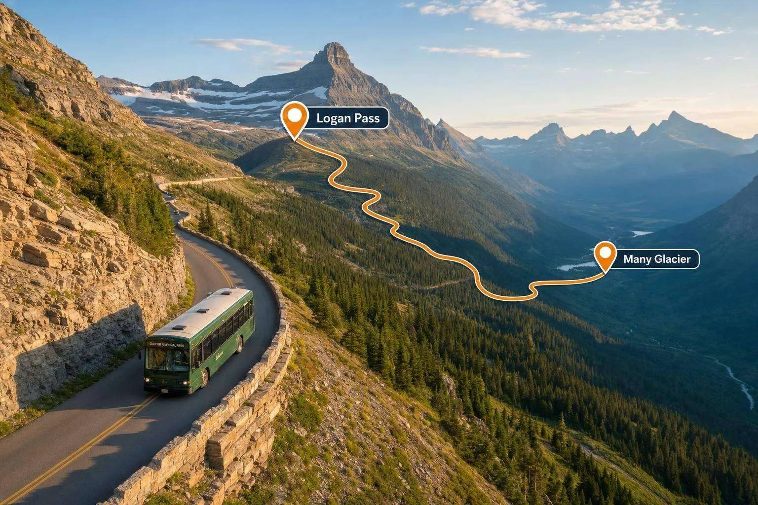 Glacier Shuttle Guide Routes Tickets Image 