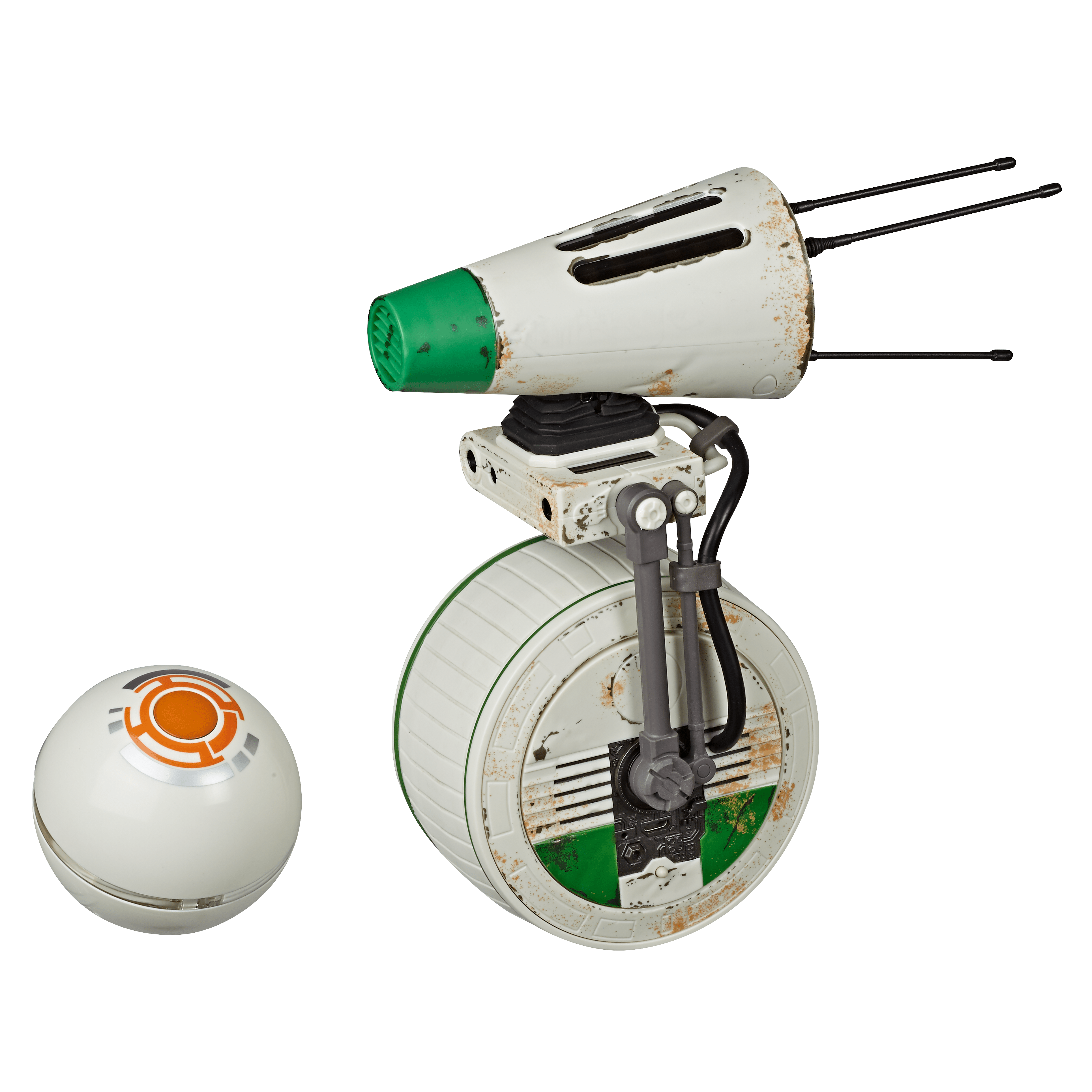 STAR WARS ULTIMATE D-O INTERACTIVE DROID (HASBRO/Ages 8 years & up/Approx. Retail Price: Starting at $149.99/Available: Fall 2019) Cobbled from odds and ends in the workshop of a droidsmith, D-O is an impressionable little roller that becomes fixated upon BB-8! The ULTIMATE D-O INTERACTIVE DROID lets kids and fans display and play with a replica that has a self-balancing wheel, multiple modes of play, moving head and antennas, and features light-up LED eyes, sound effects, and premium deco inspired by STAR WARS: THE RISE OF SKYWALKER. Drive D-O around using the free downloadable app, or play in one of multiple modes, whether D-O is resting in the included docking station or rolling around on the floor! When using the ball, Ultimate D-O will play in Follow Mode and Chase Mode. This interactive droid has premium deco, so it looks great on shelves while displayed in the docking station. With the ULTIMATE D-O INTERACTIVE DROID, bring the fun and magic of the STAR WARS saga home! Includes droid, ball, USB charge cable, and removable docking station. Requires 1 3.7V 500mAh LiPO battery, included (non-replaceable). Also requires 2 1.5V AAA batteries. Available exclusively at Target and Target.com.