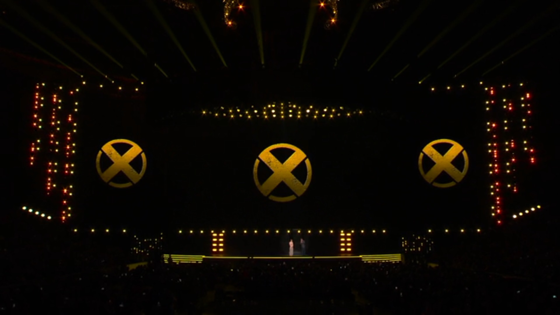 Stylized "X-Men" title graphic with a golden X-shaped logo mark, used as the D23 X-Men casting announcement's featured image.