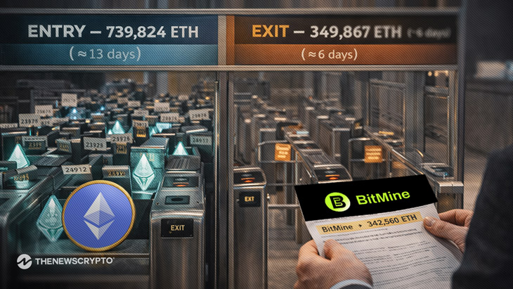 La demande de jalonnement d'Ethereum augmente à mesure que la file d'attente d'entrée dépasse la file d'attente de sortie La demande de jalonnement d'Ethereum augmente à mesure que la file d'attente d'entrée dépasse la file d'attente de sortie