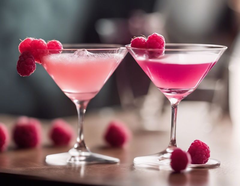 Ruby Red Raspberry Cocktail Mixop - High Quality Landscape Texture - High Resolution