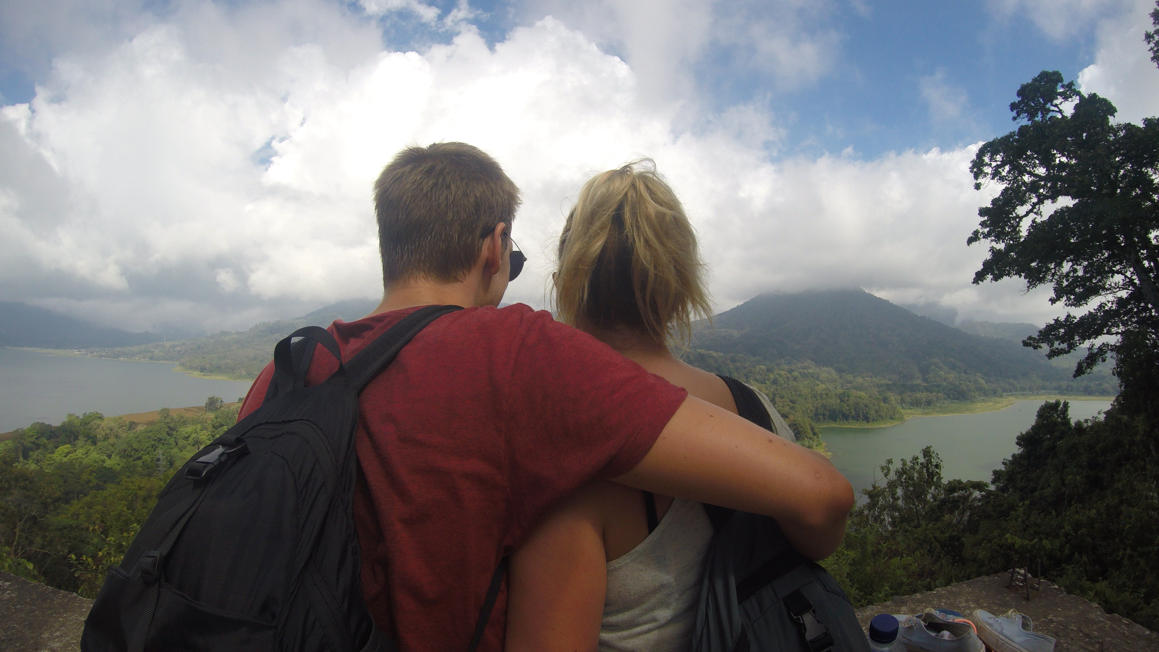 Twin lakes buyan and Tambligan Bali The nibbling nomad