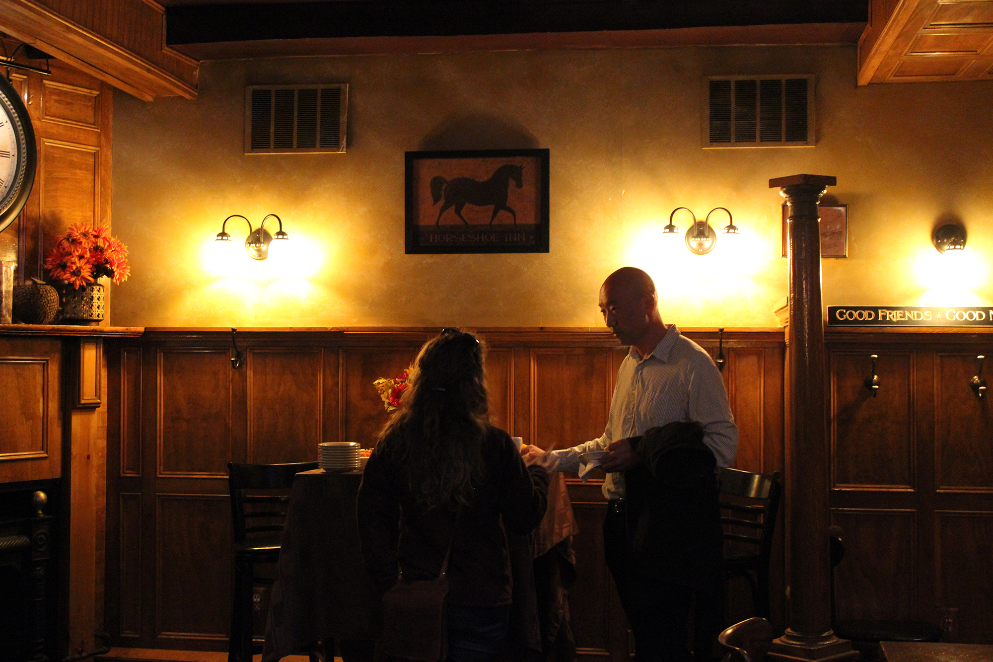 Coffee and beer in the tavern below the museum