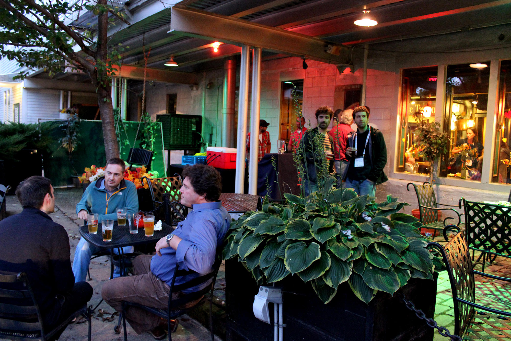 Coffee and beer in the tavern below the museum