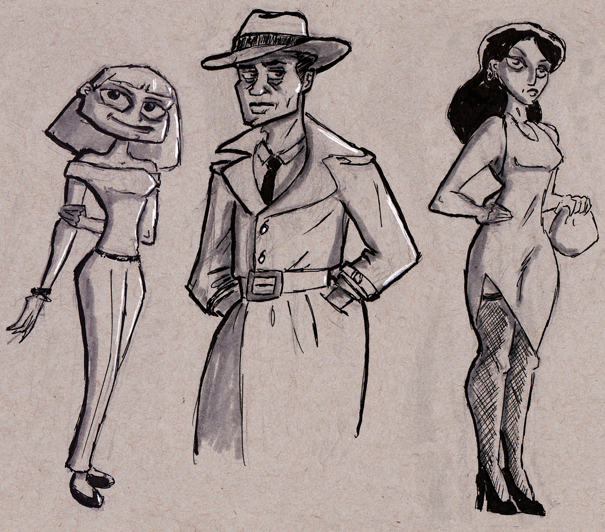 Characters from The Big Sleep