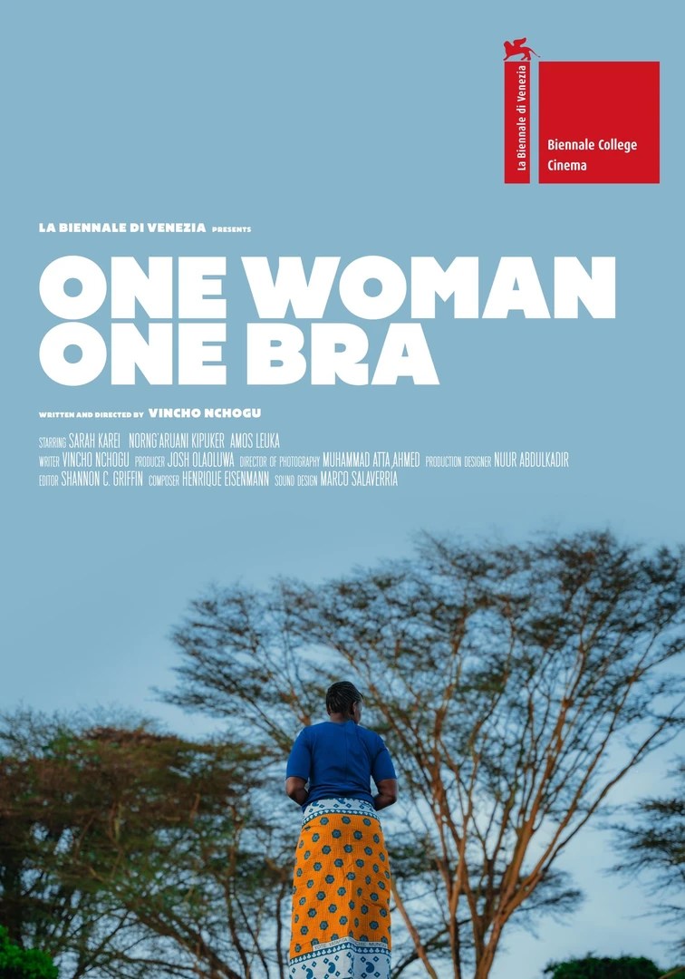Official poster for One Woman One Bra, written and directed by Vincho Nchogu and produced by Josh Olaoluwa
