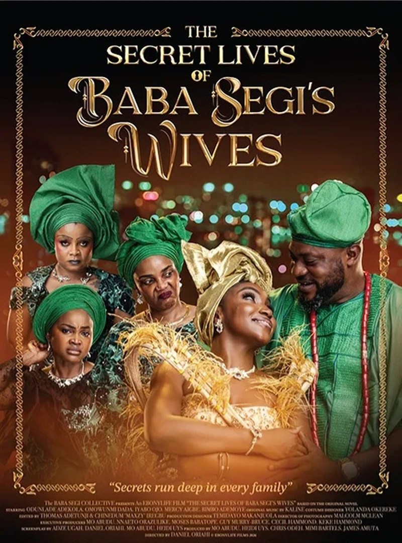 Official poster for The Secret Lives of Baba Segi’s Wives, the Nollywood adaptation of Lola Shoneyin’s novel set for December cinema release