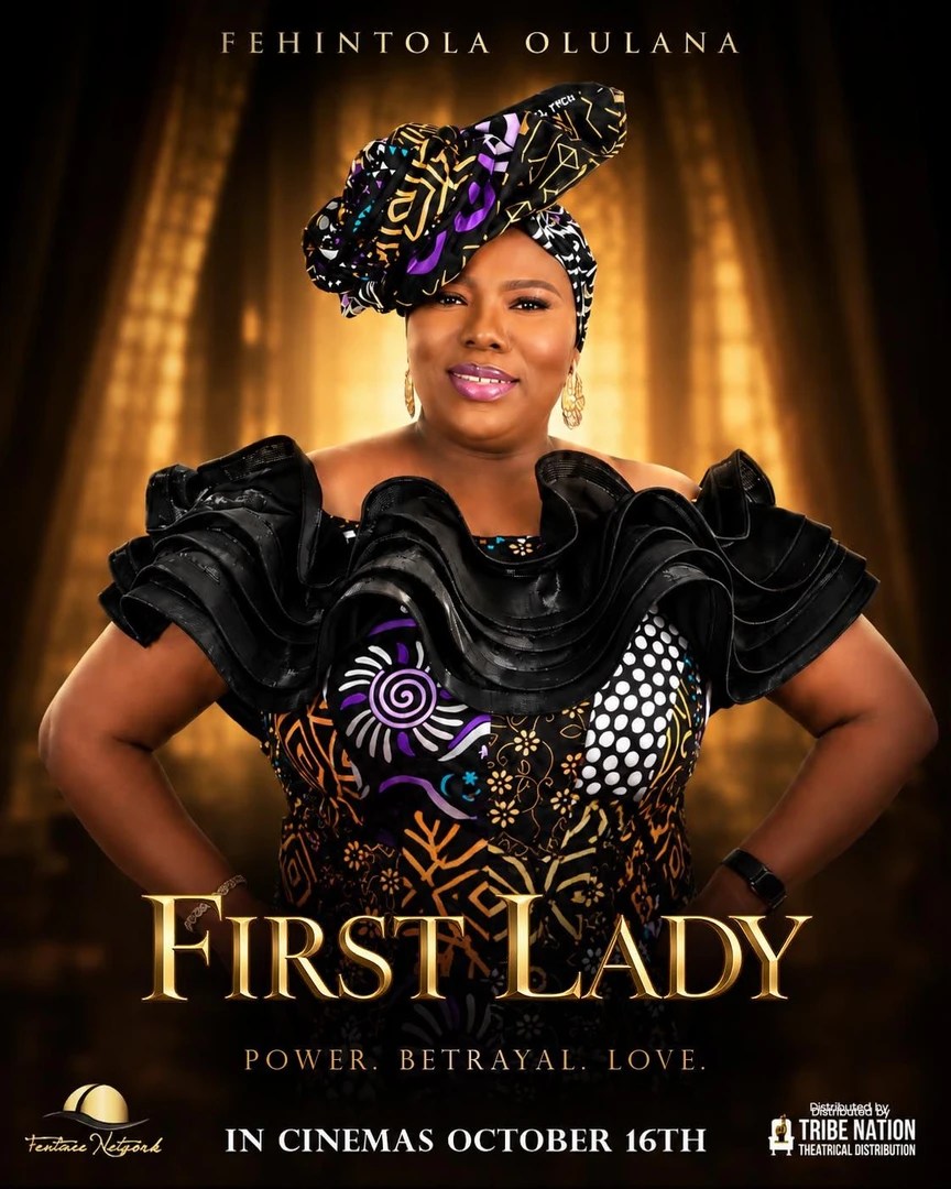 Fehintola Olulana on the set of First Lady, the political drama she wrote and produced, which won Best Screenplay at the 2025 Toronto International Nollywood Film Festival.