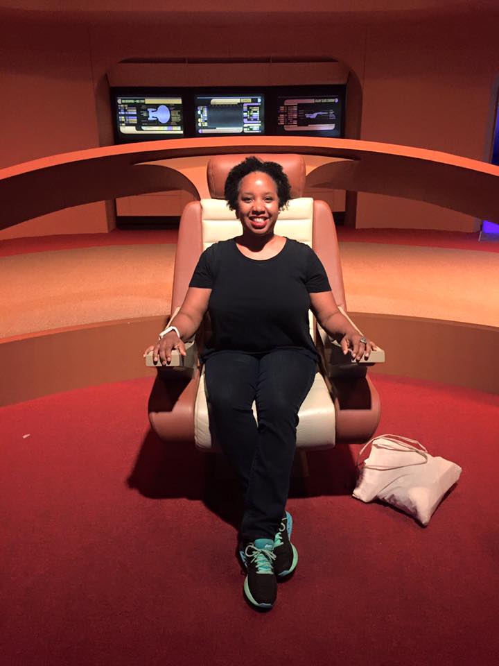 Pia makes the nicest Starfleet captain ever.