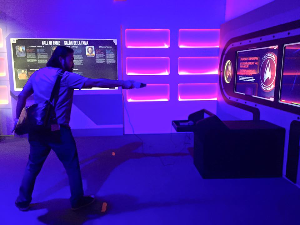 Dave throws his entire body into phaser training