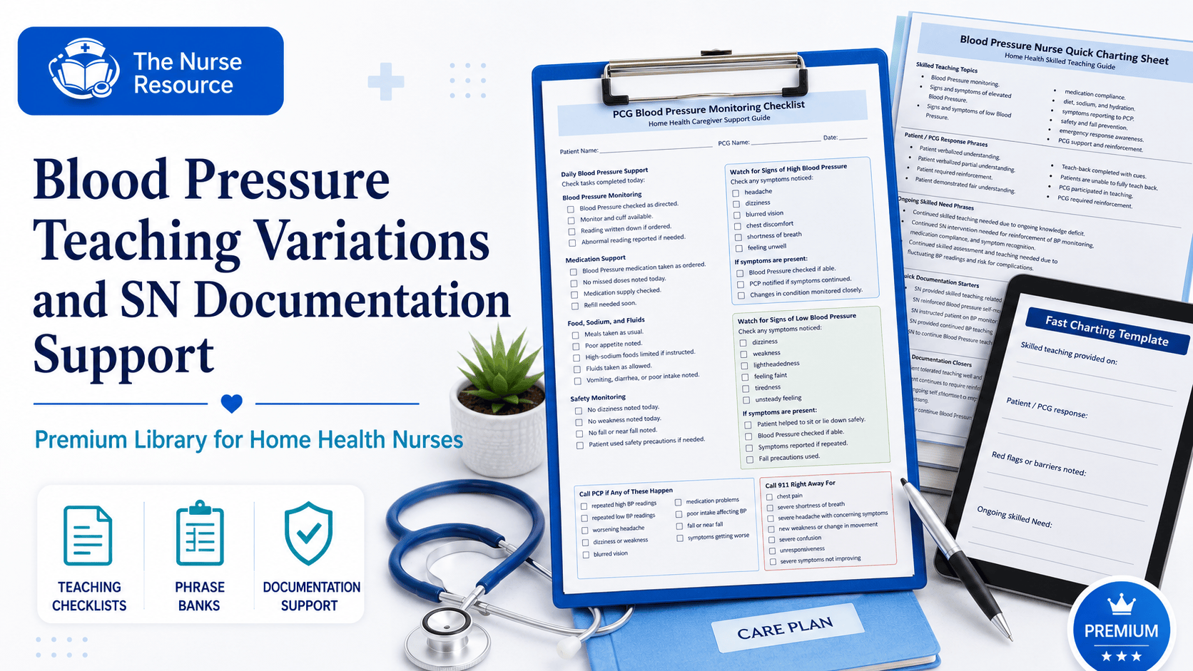 Blood Pressure Teaching Variations and SN Documentation Support