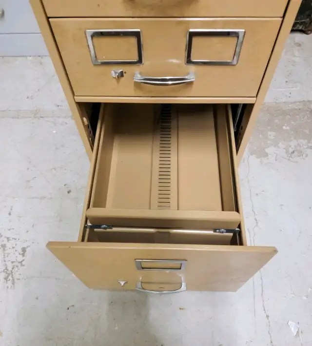 Vintage Metal File Card Catalogue 3 Drawer filing